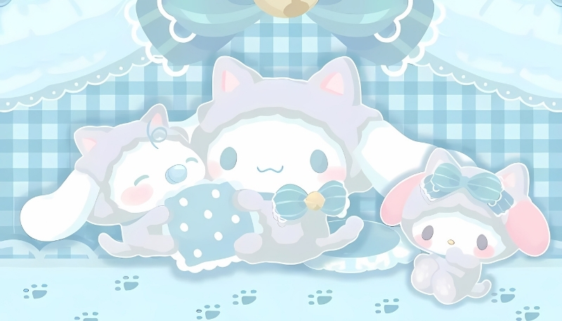 Wallpaper Cinnamoroll Sanrio dễ thương