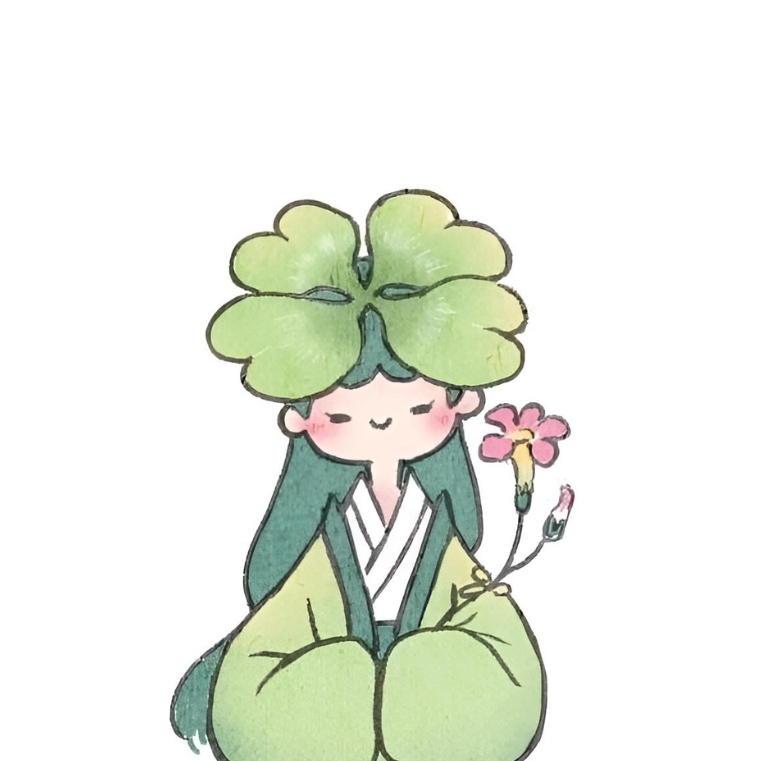 Avatar cỏ 4 lá cute