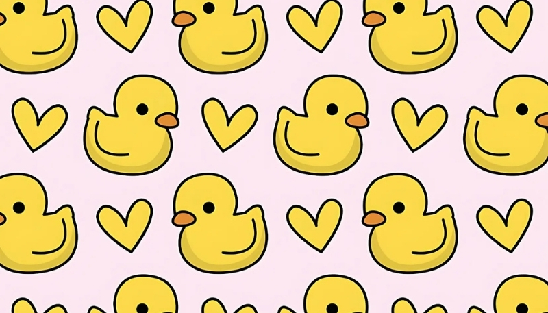 hình nền con vịt cute