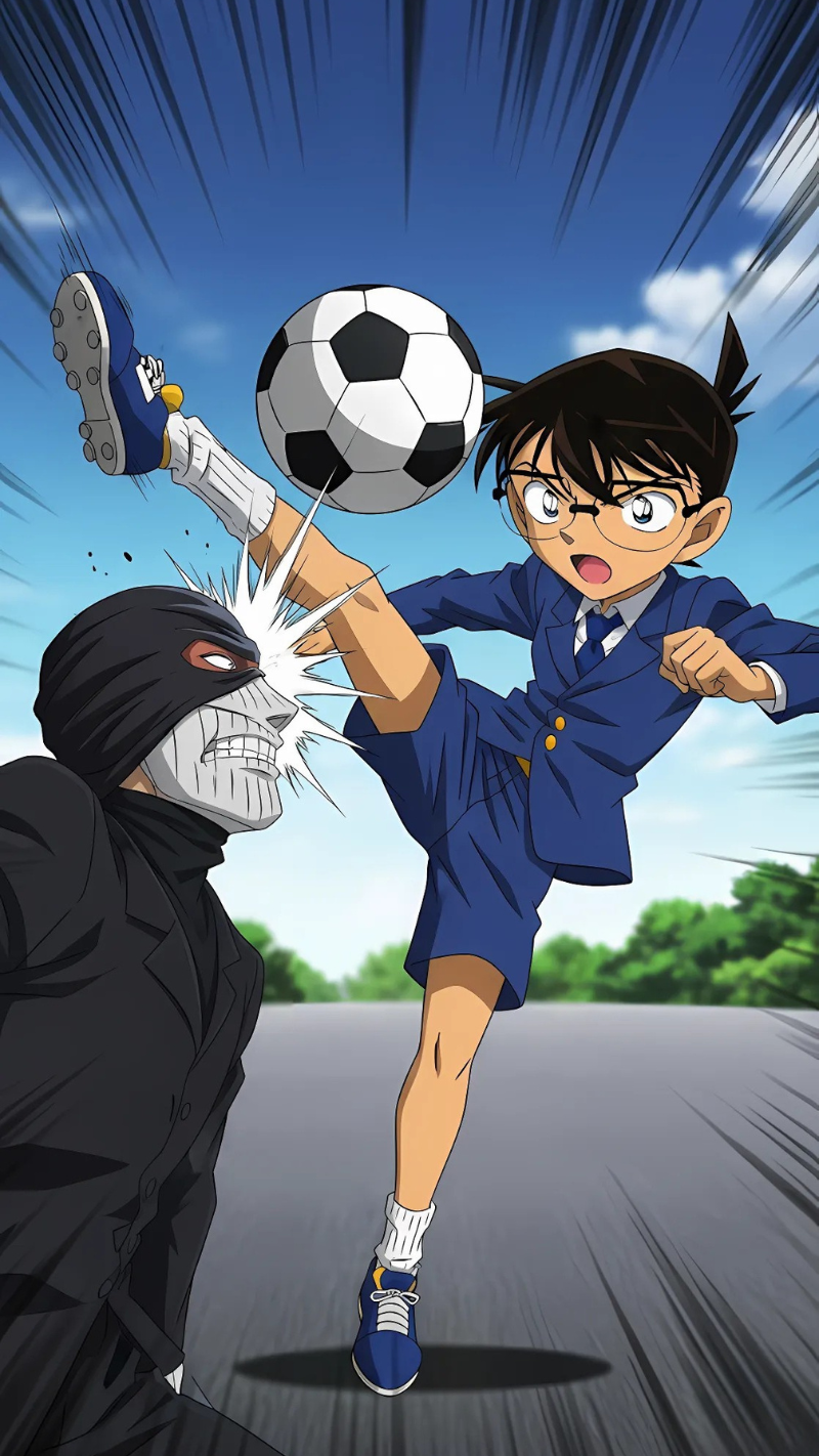 hình nền conan đá bóng