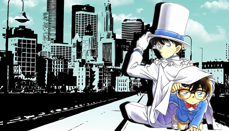 hình nền kaito kid và conan