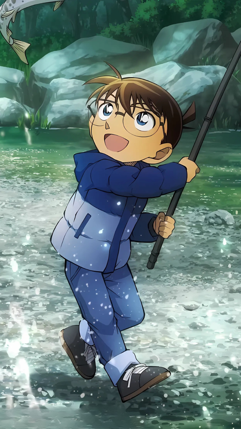 hình nền conan chibi cute