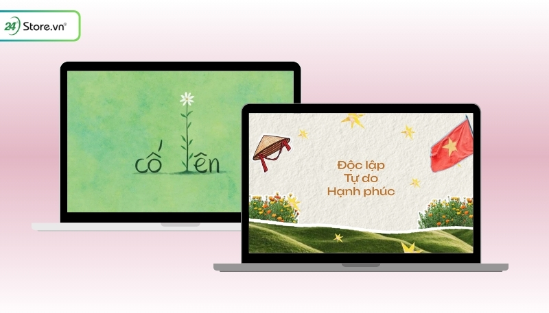 hình nền cute có chữ máy tính 