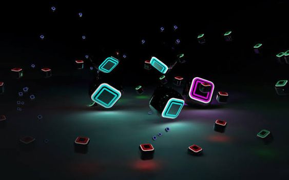 hình nền đen 3D đẹp