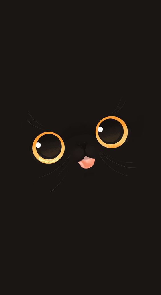 hình nền màu đen cute
