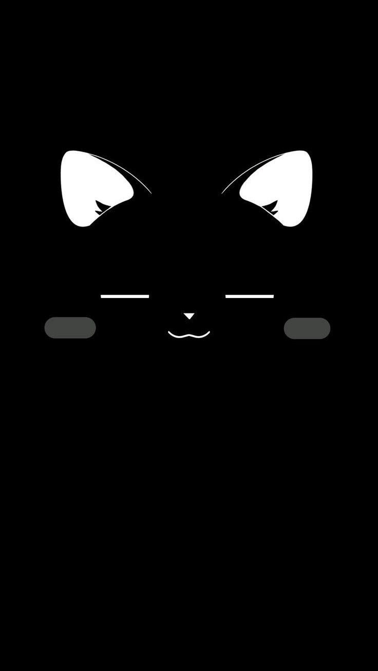 hình nền màu đen cute