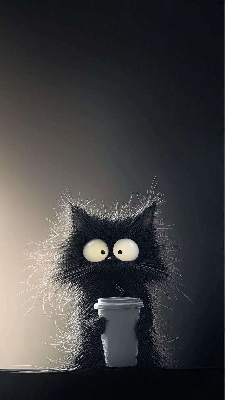 hình nền màu đen cute