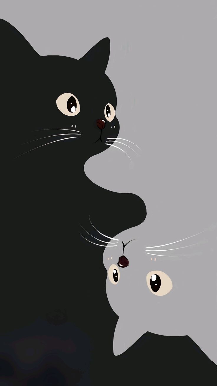 hình nền màu đen cute