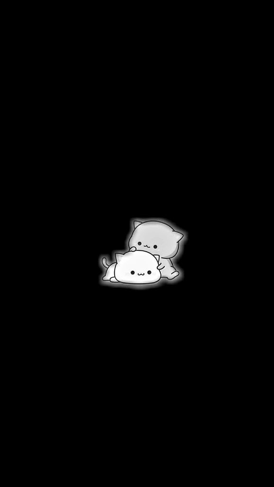 hình nền màu đen cute