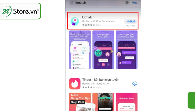 Điểm khác biệt của các ứng dụng Tinder, Badoo với licth match là gì?
