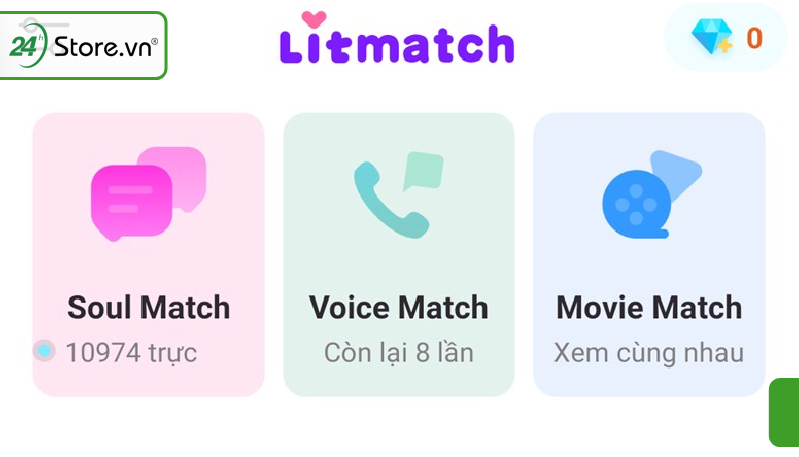 Những tính năng chính của ứng dụng Litmatch