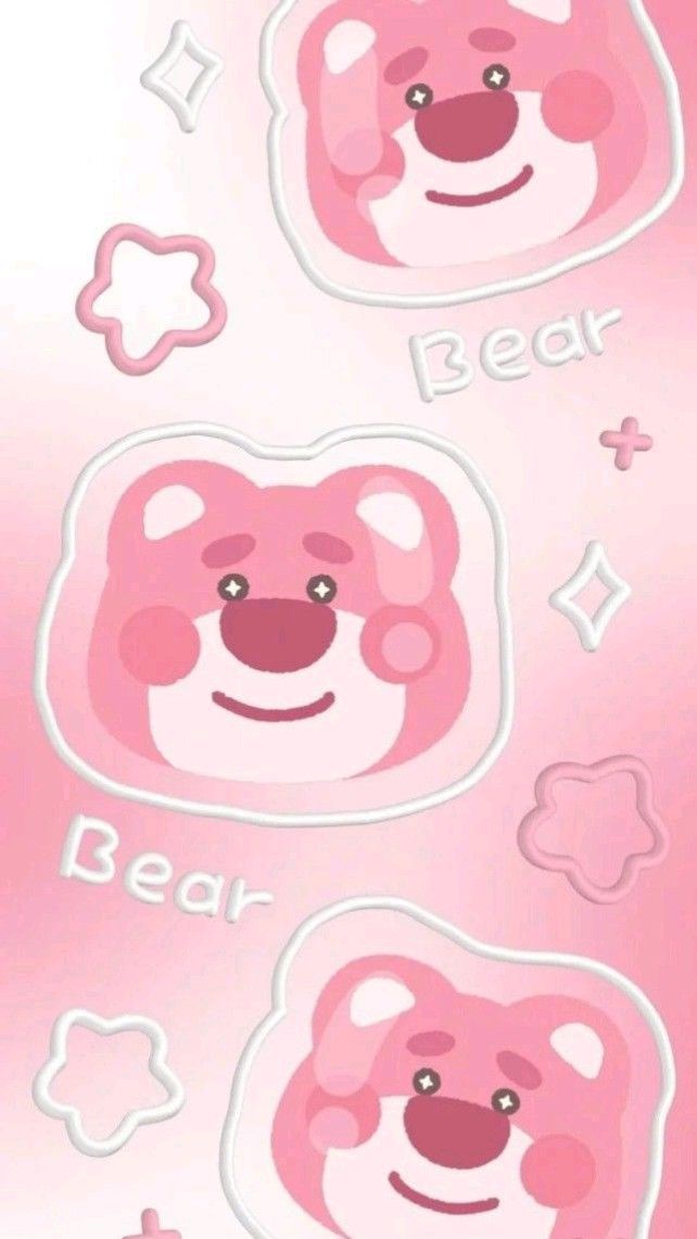Hình nền đẹp gấu dâu cute 4K