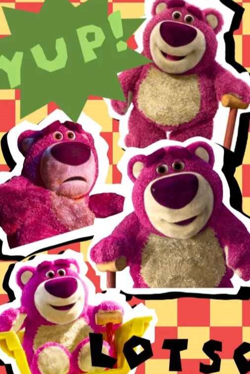 Hình nền gấu dâu cute 3D cho điện thoại