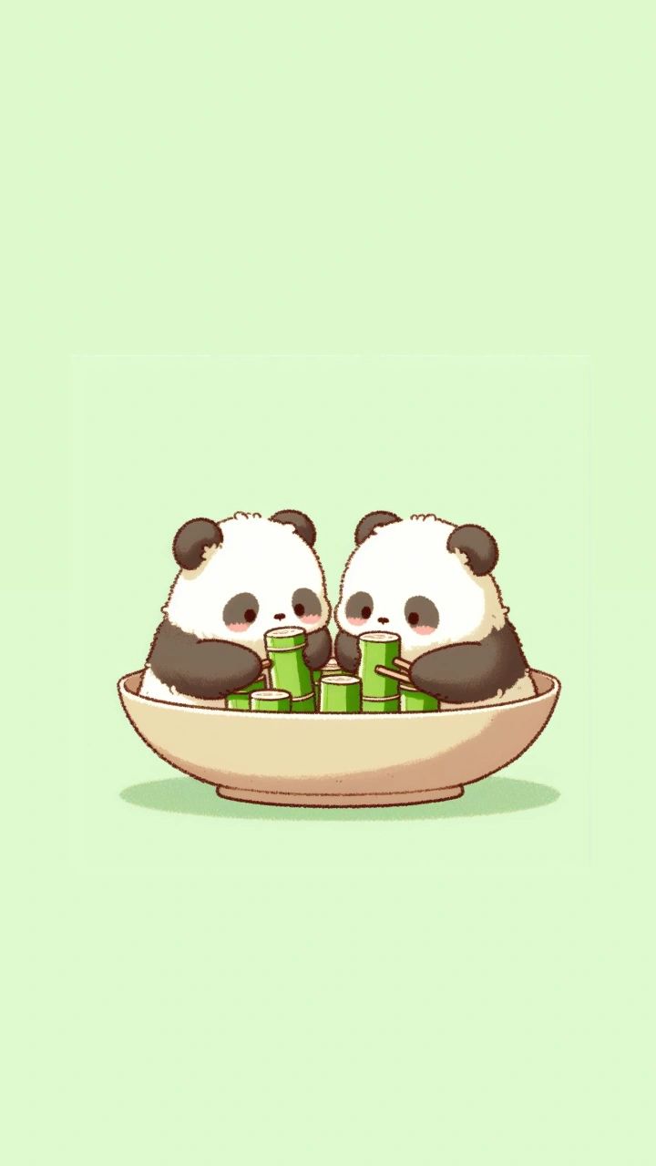 hình nền gấu trúc cho điện thoại
