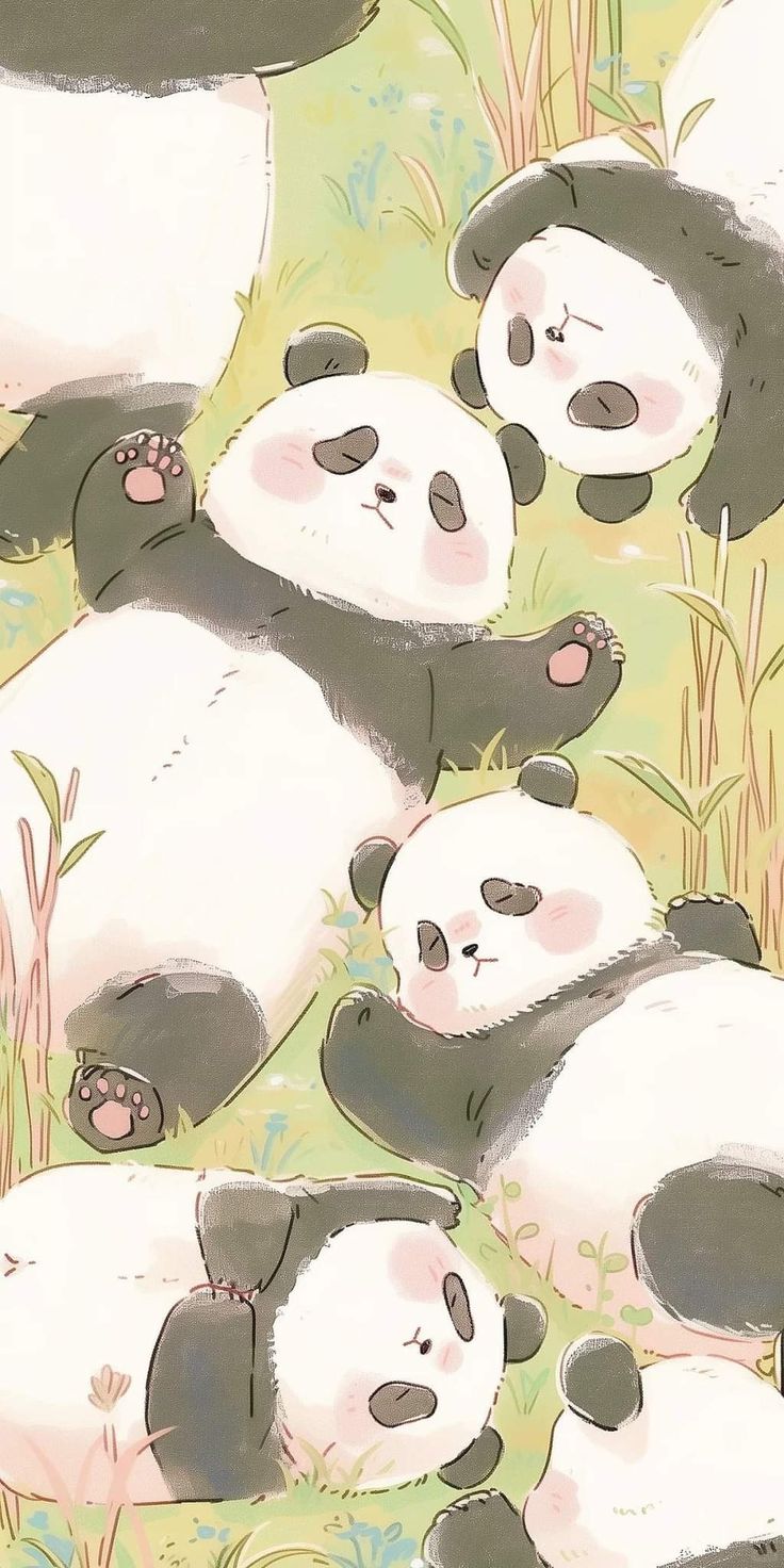 hình nền gấu trúc phát sáng