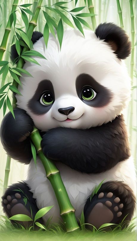 hình nền gấu trúc siêu cute