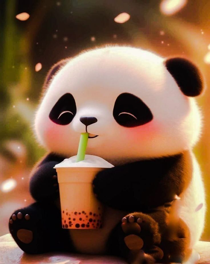 ảnh nền gấu trúc màu sắc sực sỡ