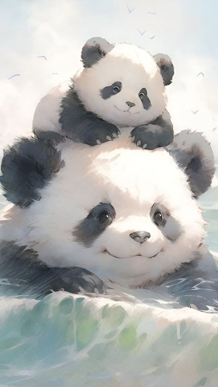 hình nền gấu trúc anime