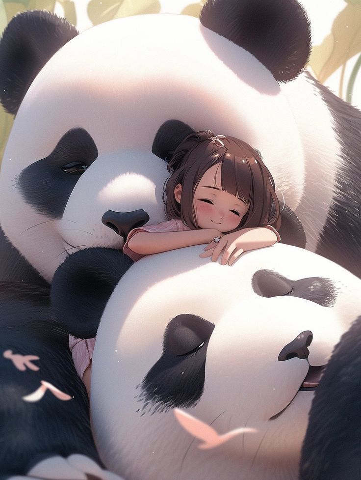 hình nền gấu trúc anime
