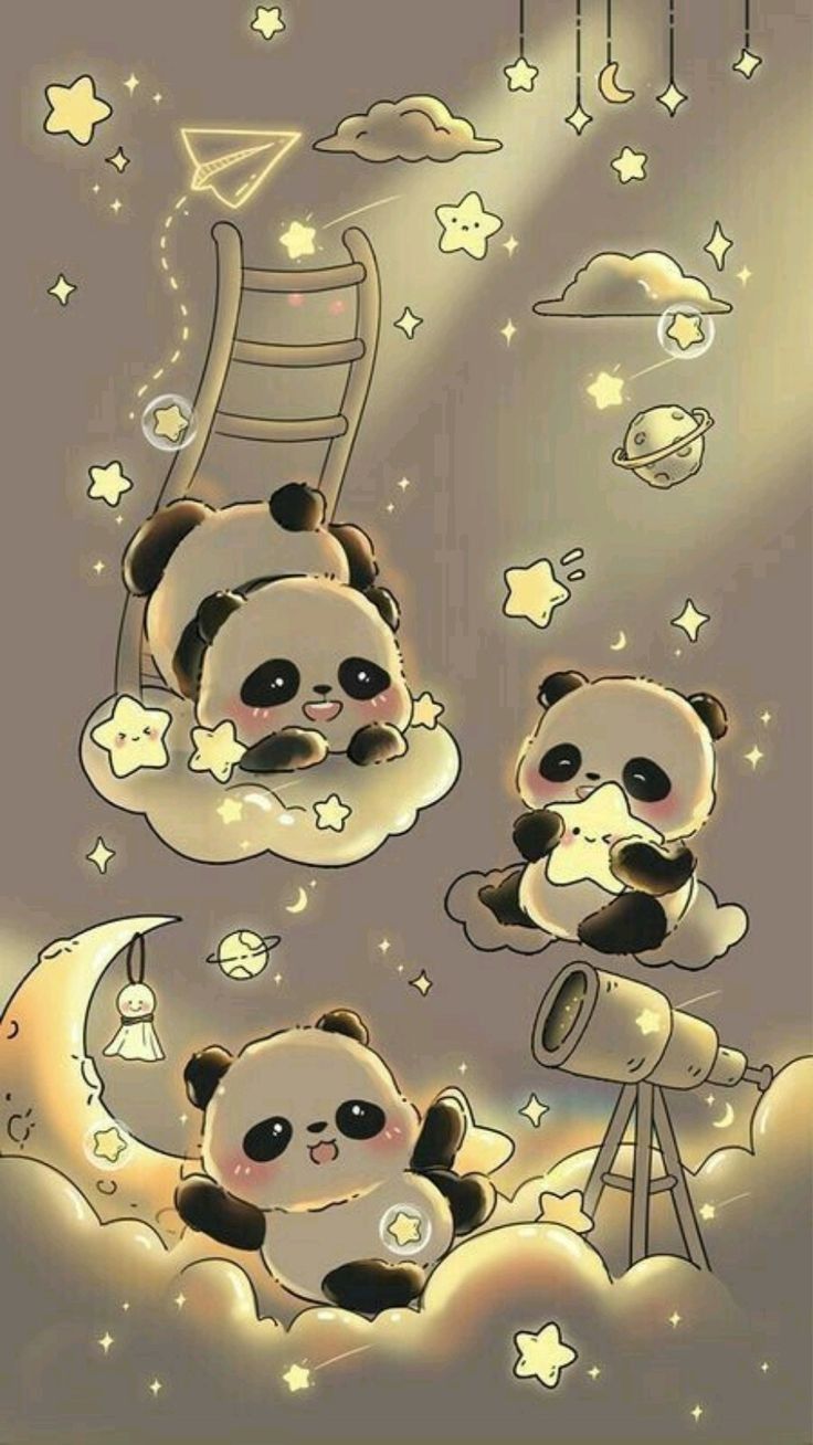 hình nền gấu trúc chibi