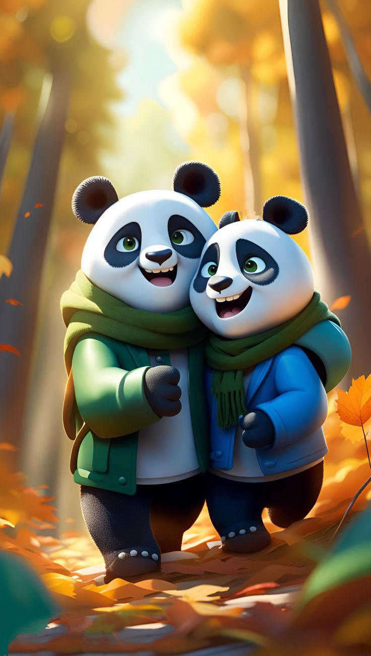 hình nền gấu trúc dễ thương