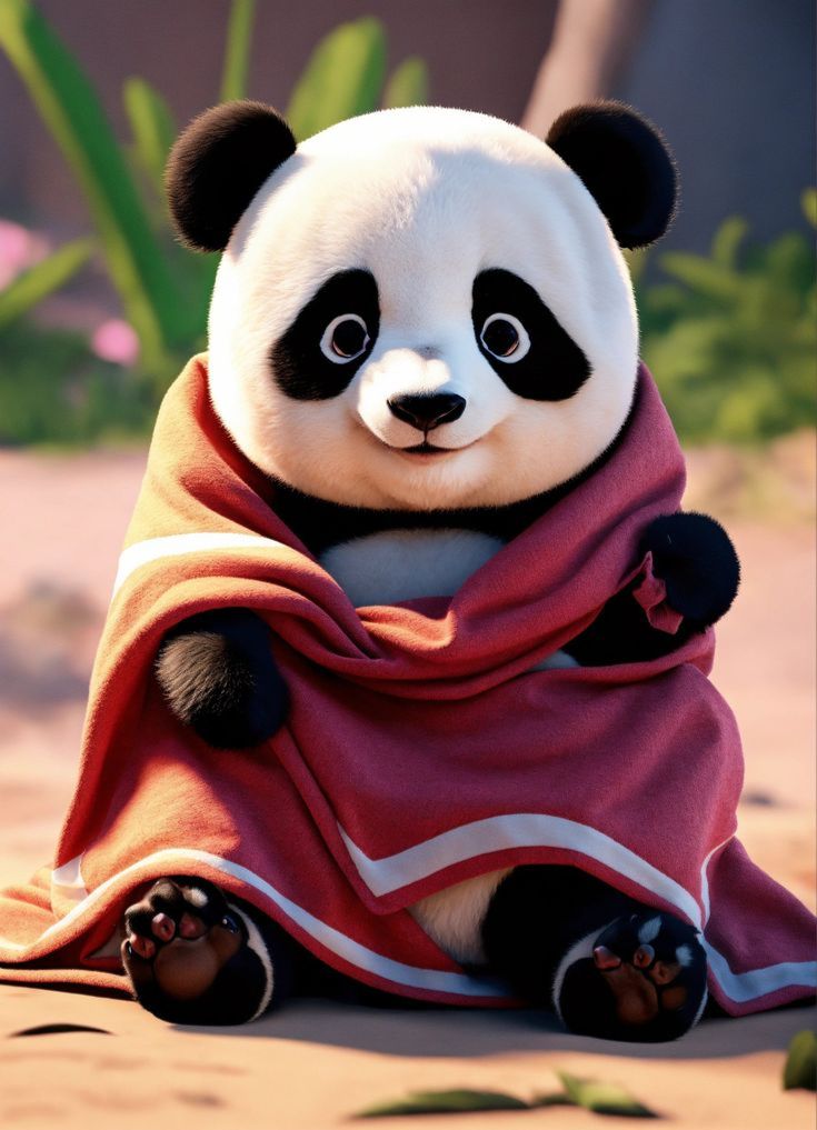 hình nền gấu trúc dễ thương