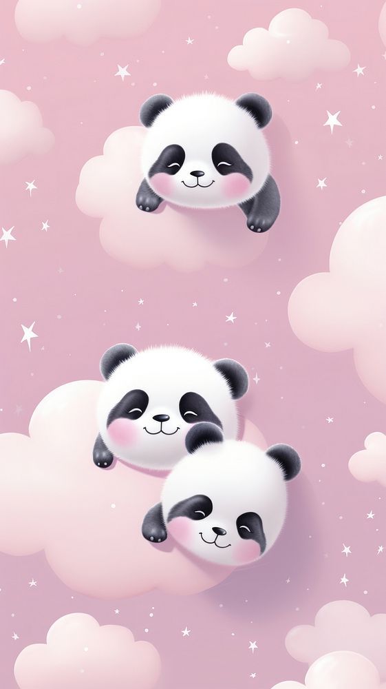 hình nền gấu trúc hồng