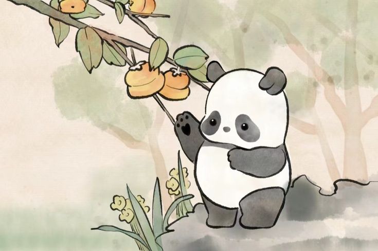 hình nền máy tính gấu trúc cute