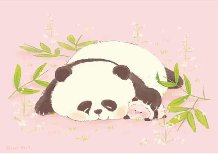 hình nền máy tính gấu trúc cute