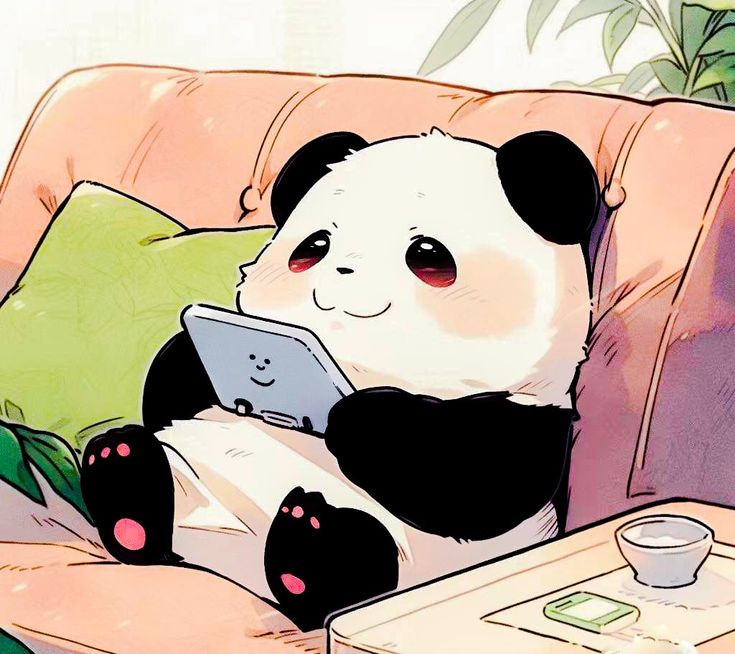 hình nền máy tính gấu trúc cute