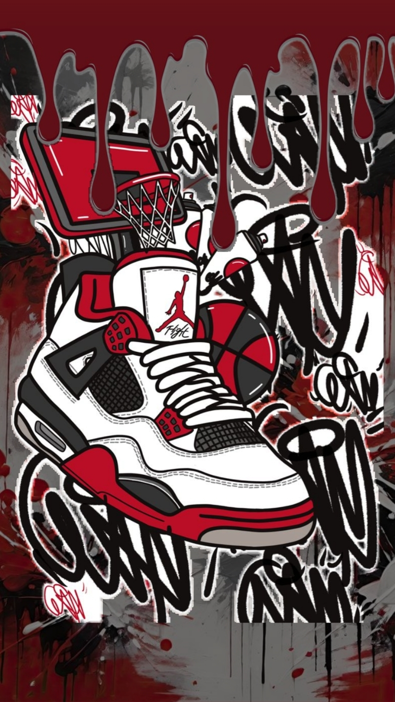ảnh nền graffiti nike phong cách