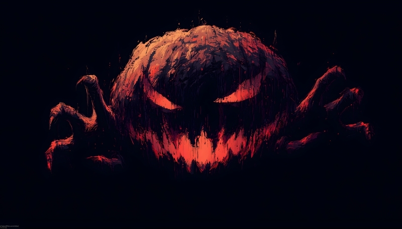Background Halloween đáng sợ phong cách u ám