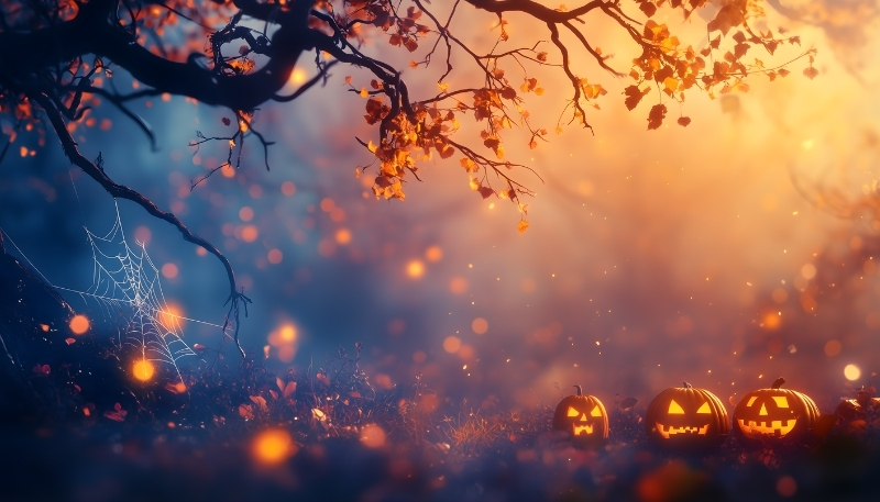 Bộ sưu tập hình Halloween chủ đề bí ngô cho máy tính