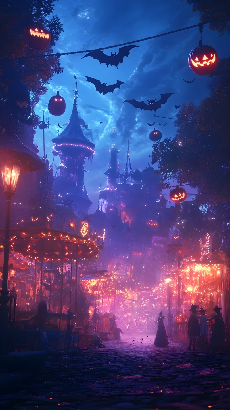 Hình ảnh Halloween đẹp lung linh cho điện thoại iPhone
