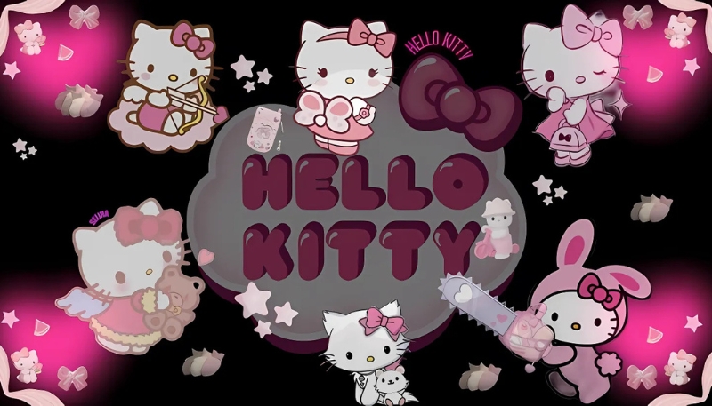 Hình nền Hello Kitty ngang