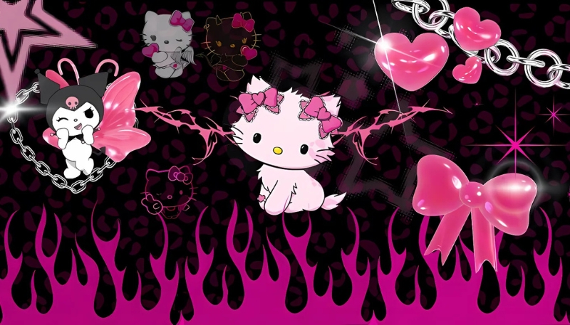 Hình nền Hello Kitty zalo