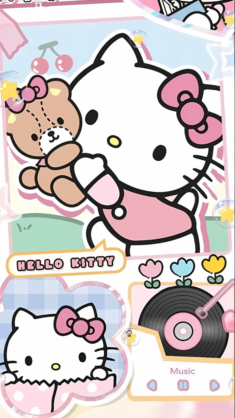 Hình nền Hello Kitty dễ thương cho Android