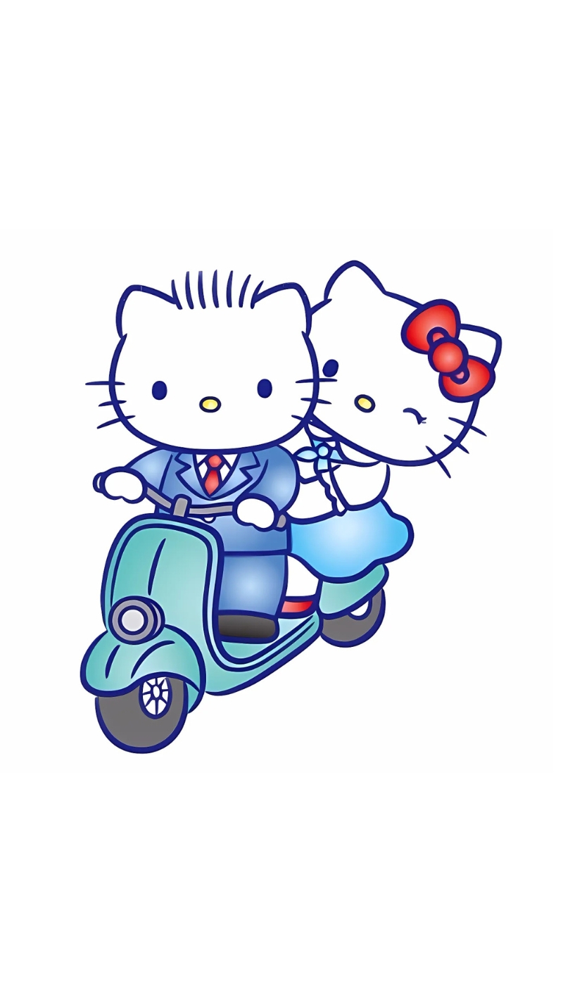 Hình nền điện thoại Hello Kitty nhớ người thương