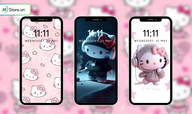 Hình nền Hello Kitty cho điện thoại