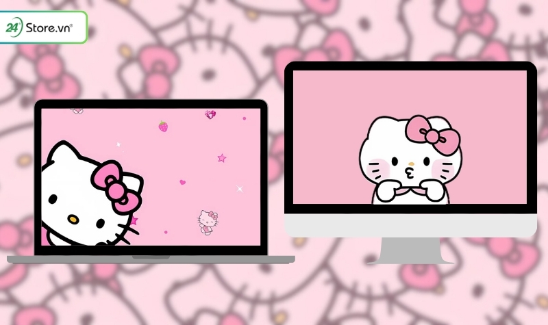 Hình nền Hello Kitty cho máy tính