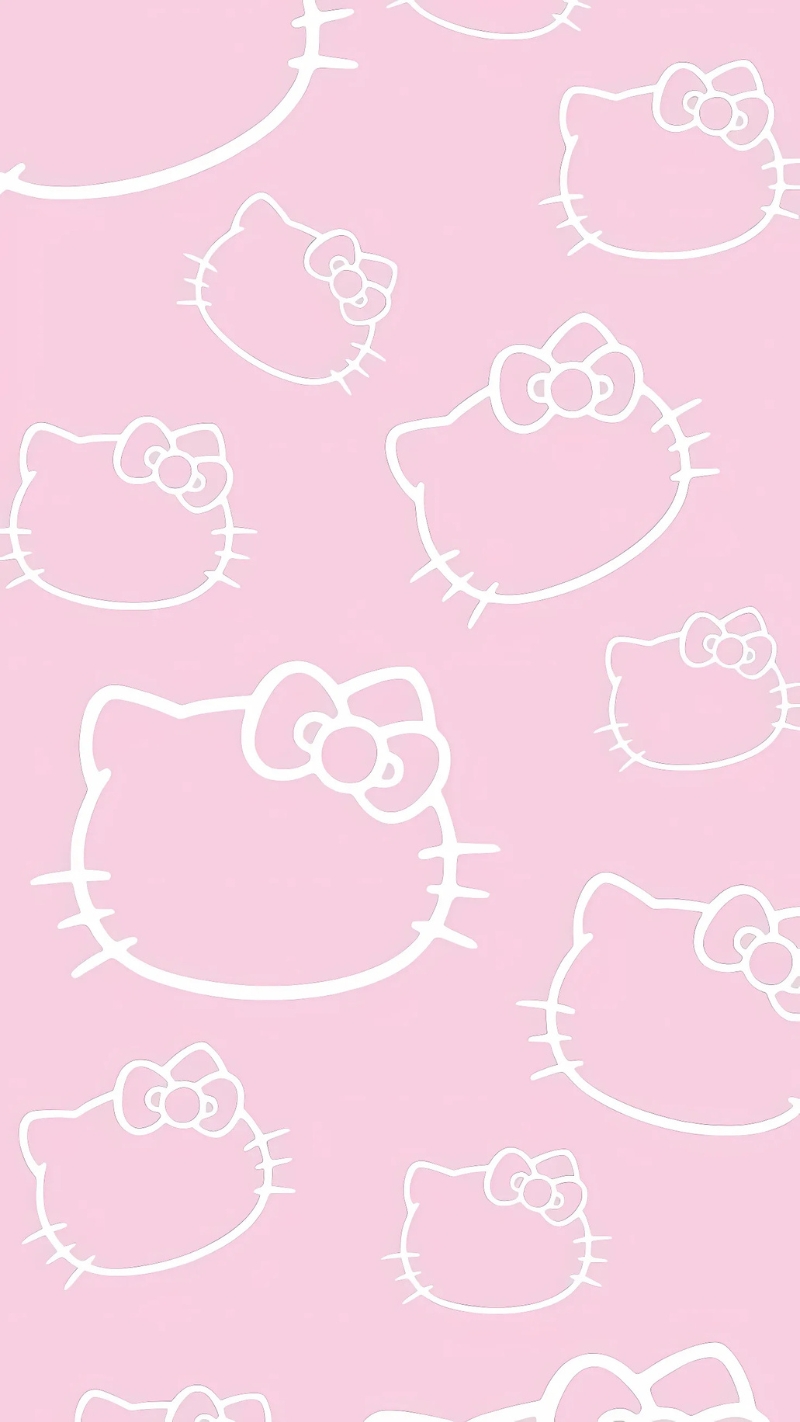 Hình nền Hello Kitty đơn giản