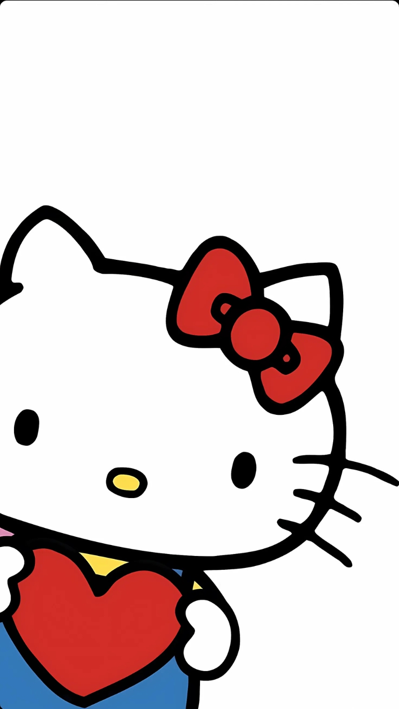 Hình nền Hello Kitty màu trắng