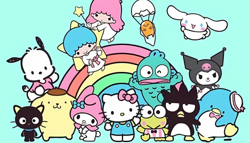 Hình nền Hello Kitty cùng bạn bè