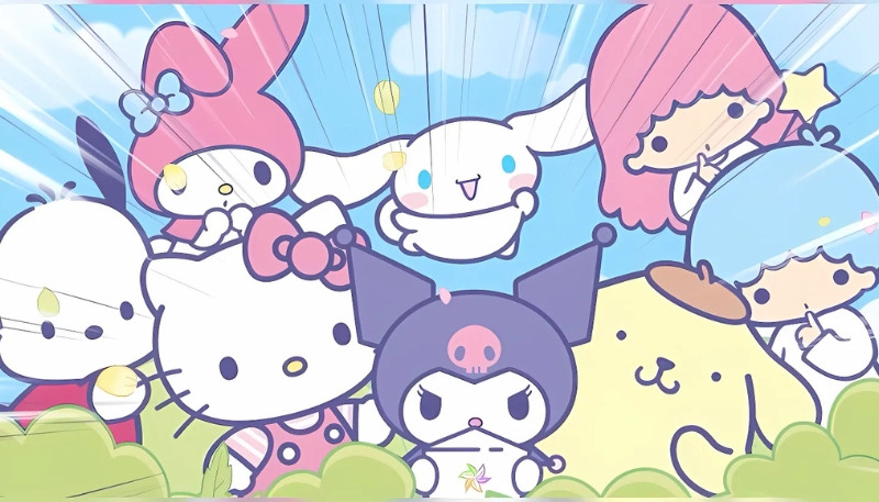 Hình nền Hello Kitty và những người bạn
