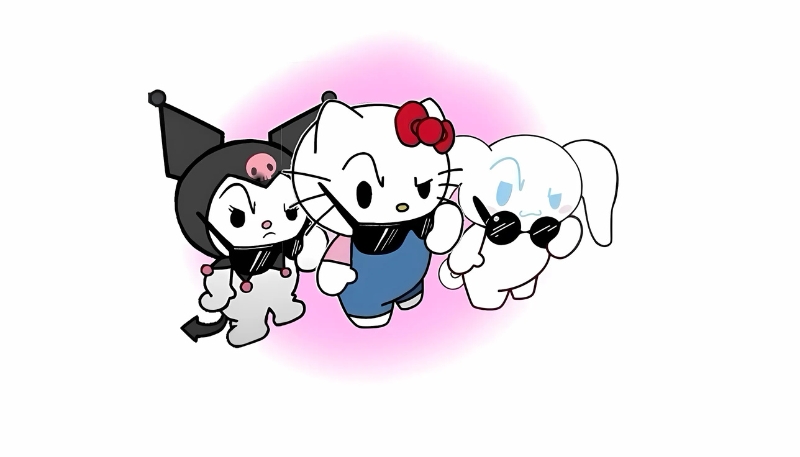 Hình nền Hello Kitty và những người bạn