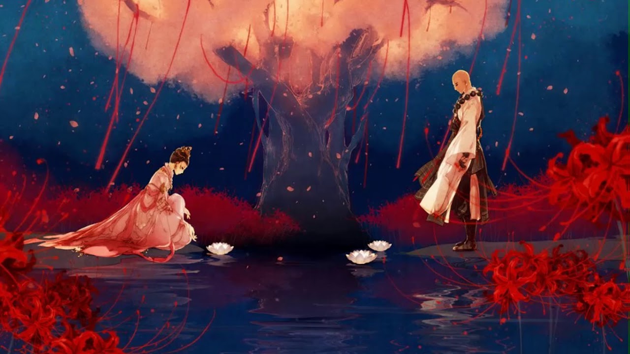 hình nền hoa bỉ ngạn anime