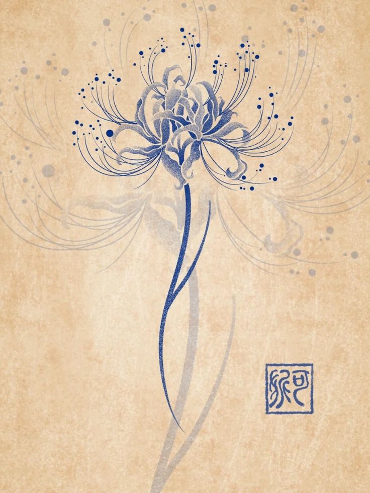 hình nền hoa bỉ ngạn vẽ