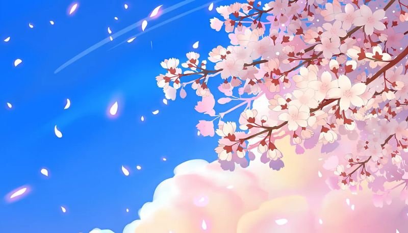 Hình nền hoa Đào anime