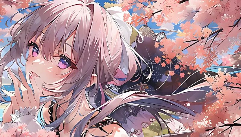 Hình nền hoa Đào anime