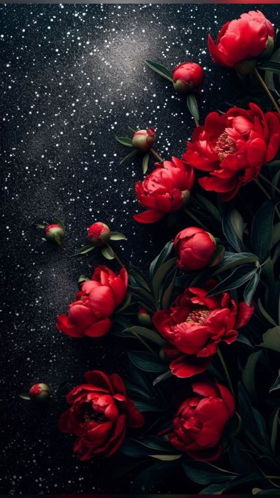 hình nền hoa mẫu đơn đỏ nổi bật